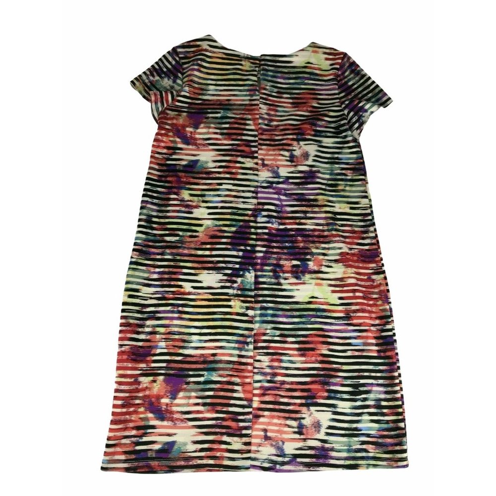 Maggy London Designer Couture Dress Striped 10